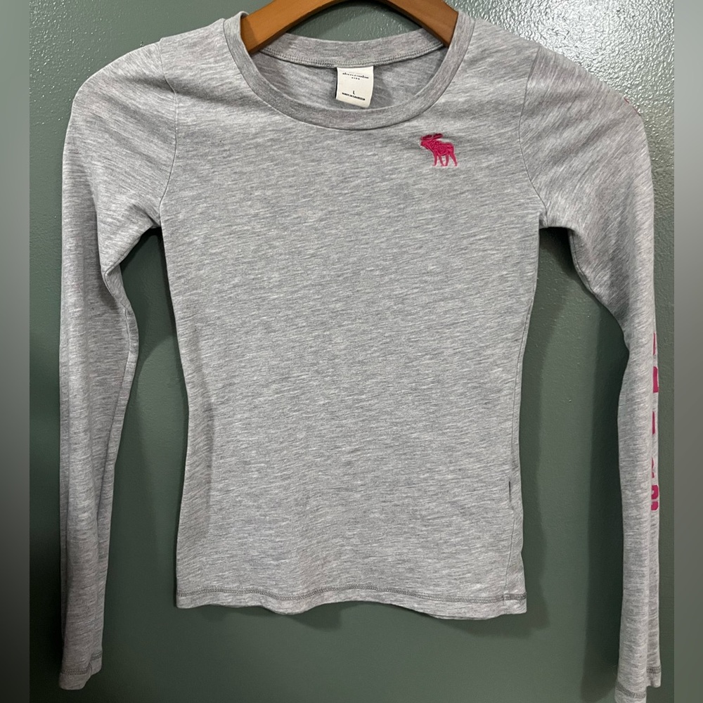 Abercrombie & Fitch Moose Print Long Sleeve Shirt